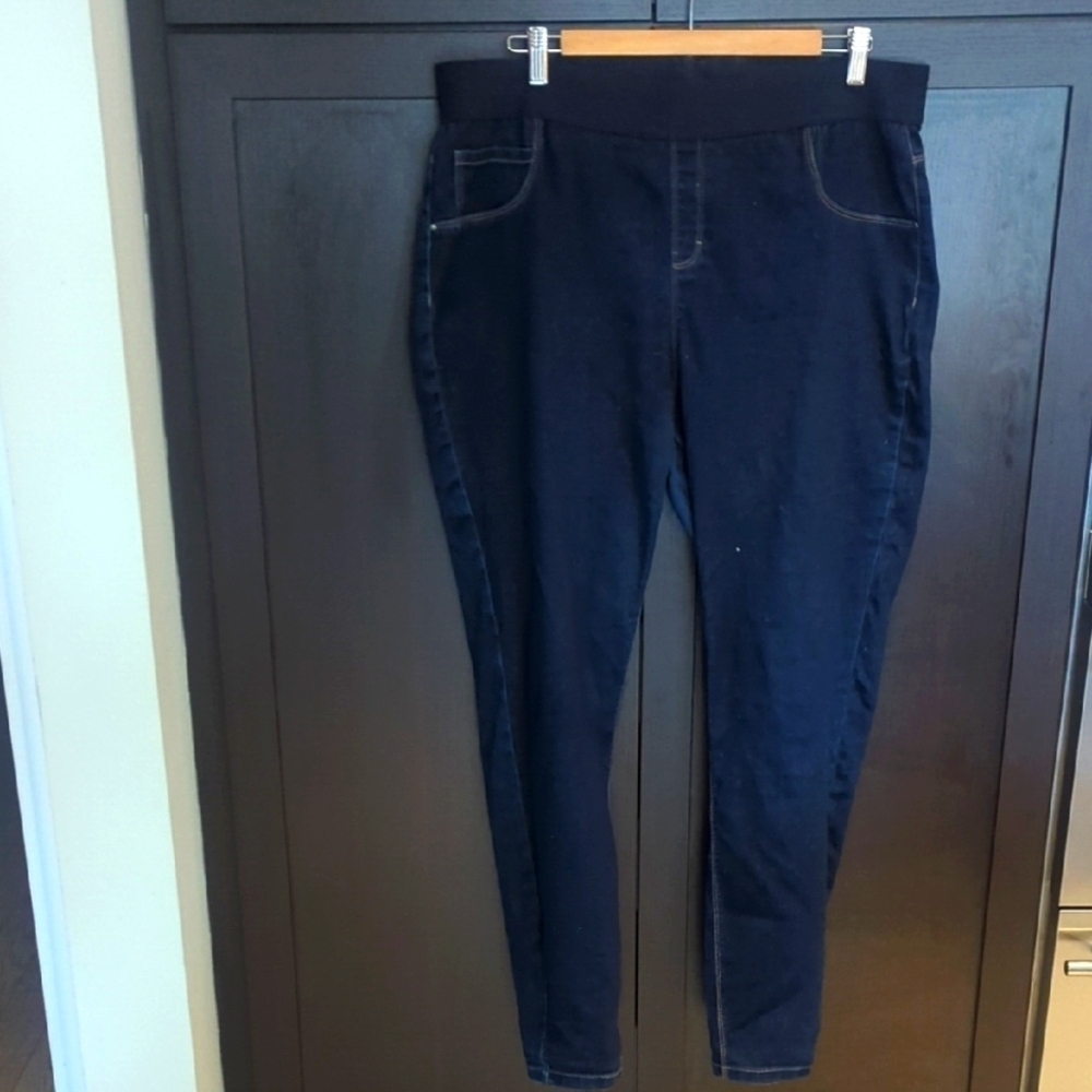 George Blue Jeggings with Elastic Waistband Size 20 Plus Size Great Condition